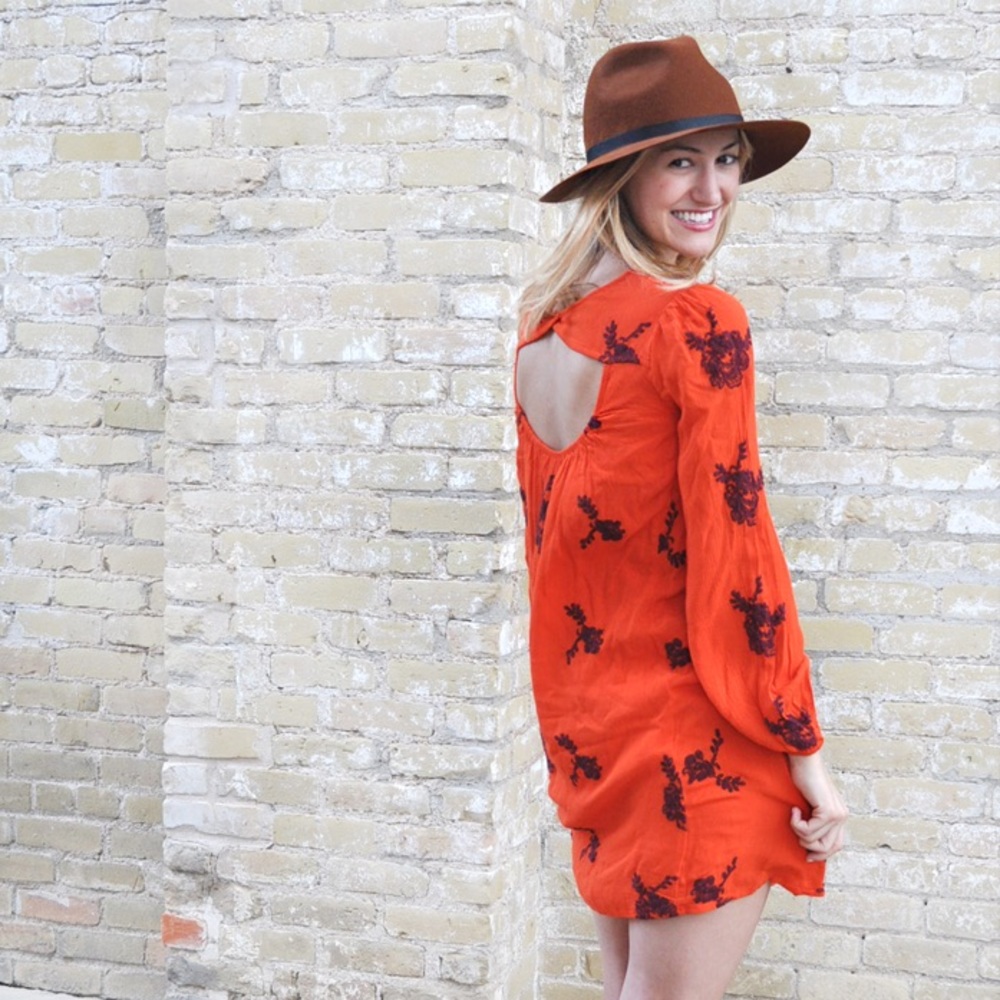 FREE PEOPLE Emma Austin Embroidered Dress